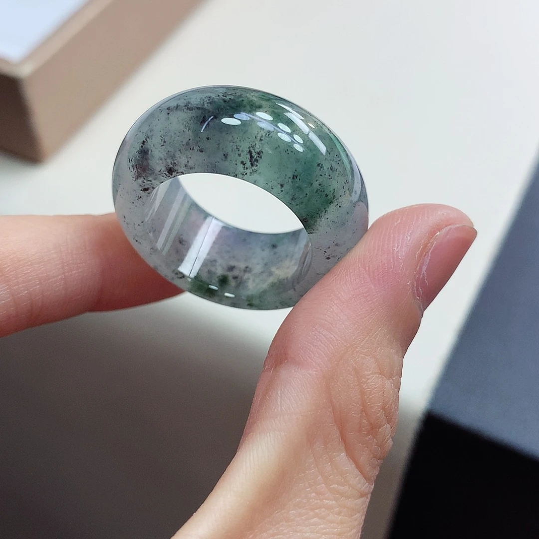 翡翠戒指未镶嵌她*豹21-22号