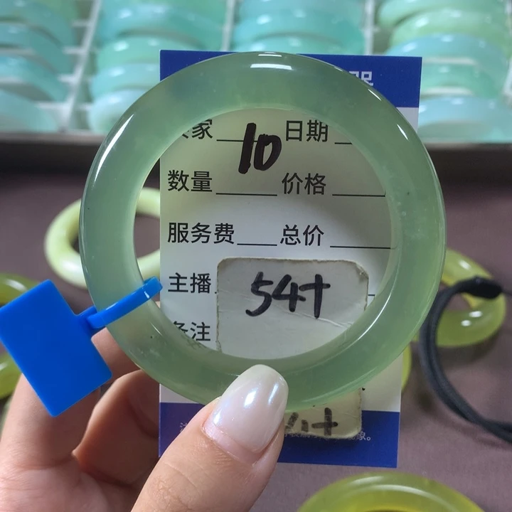 菜***酸蛇纹石玉未镶嵌手镯10