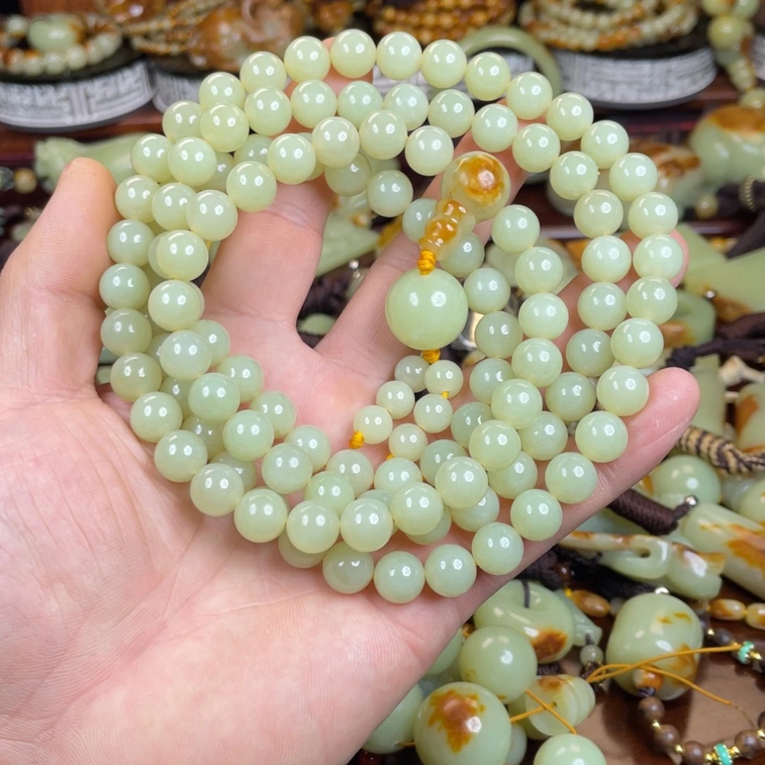 岫岩河磨玉（透闪石质玉）未镶嵌项链