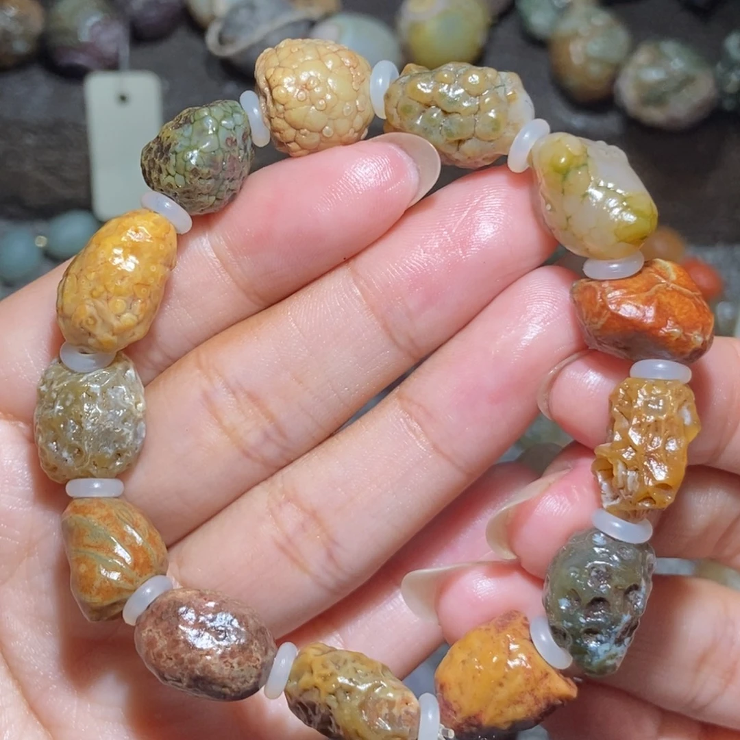 未镶嵌玛瑙/玉髓珠宝半成品