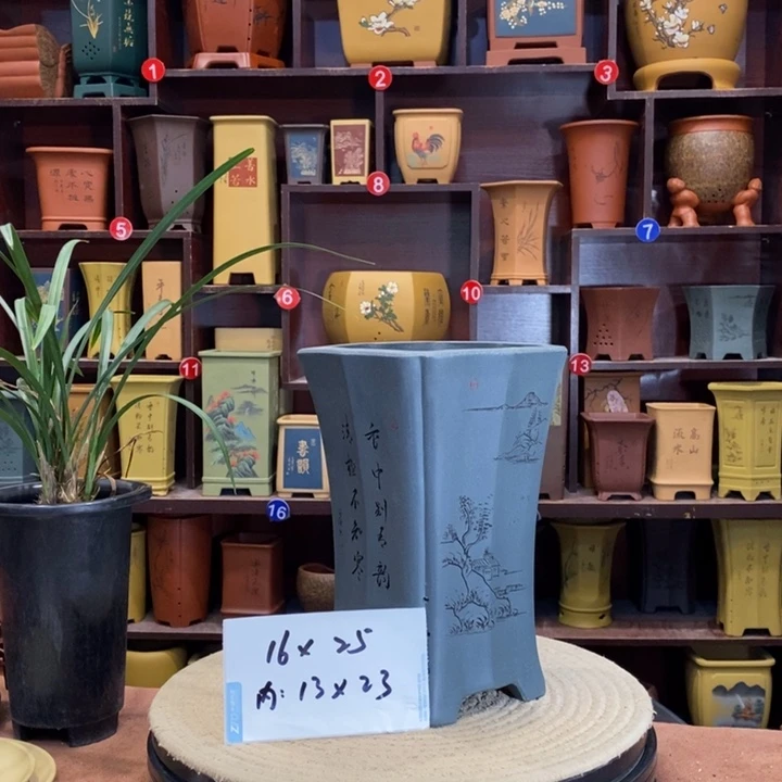 紫砂花盆紫砂花盆