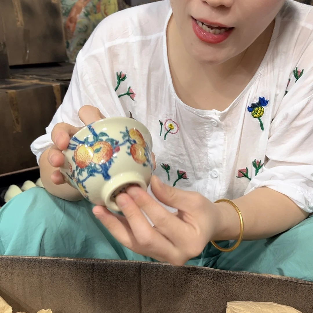 摆件//////景德镇陶瓷瓷器。黄。