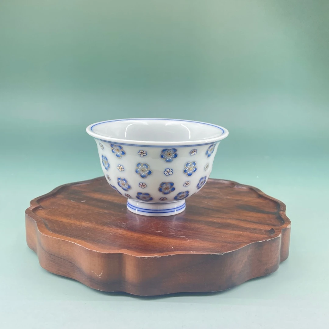 詺兮清窑 故宫·金银错梅花小压手杯 M