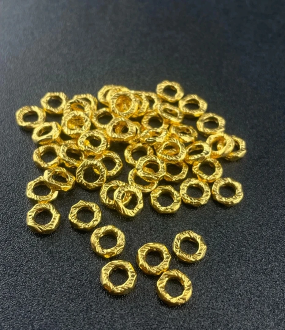 【雅婷专属】足金999卡5-6mm小盘缠配件多样性发一 sc013