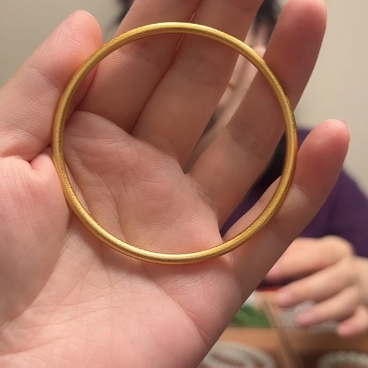 南红玛瑙未镶嵌手镯沙金