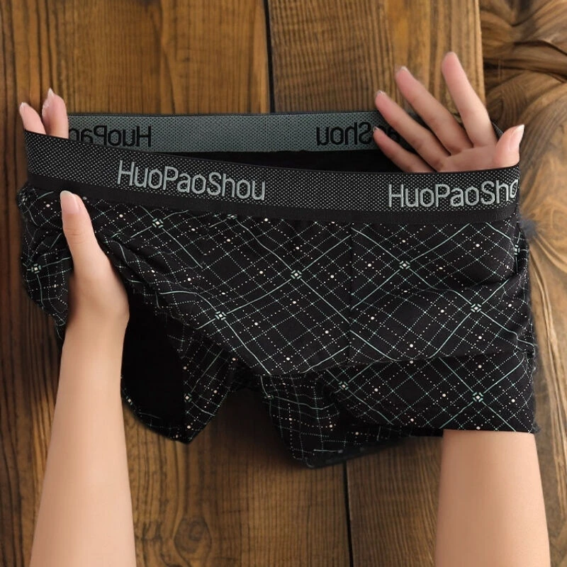 夏季潮流平角裤男士舒适透气个性男生裤头内裤大码四角裤新款裤衩