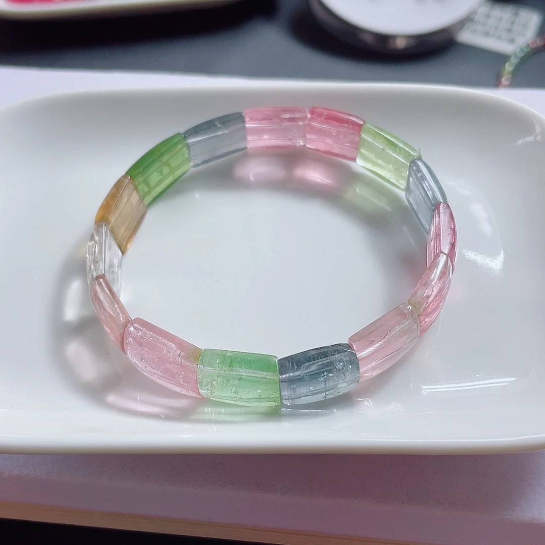 碧玺未镶嵌手链碧玺手链