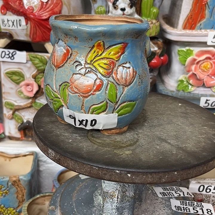 粗陶材质多肉花盆