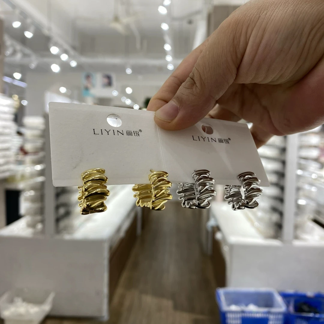 铜合金耳饰 5545丽银品牌新款耳扣小耳圈