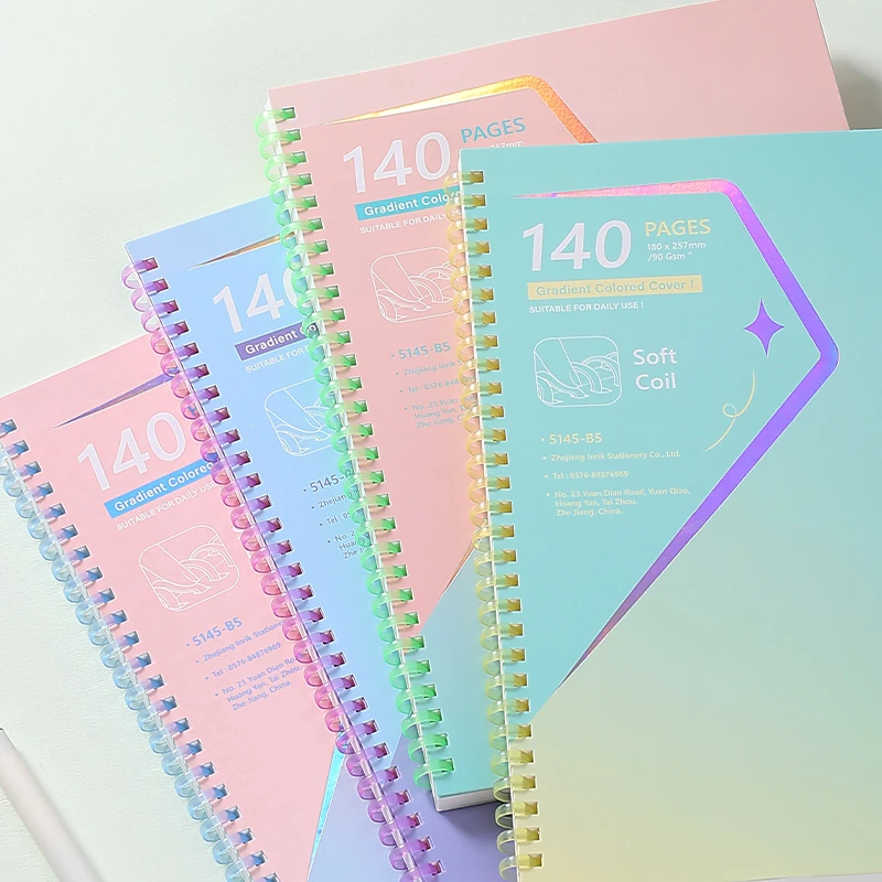 【淡彩系列 】inrik英瑞克B5不硌手软线圈笔记本高颜值错题本
