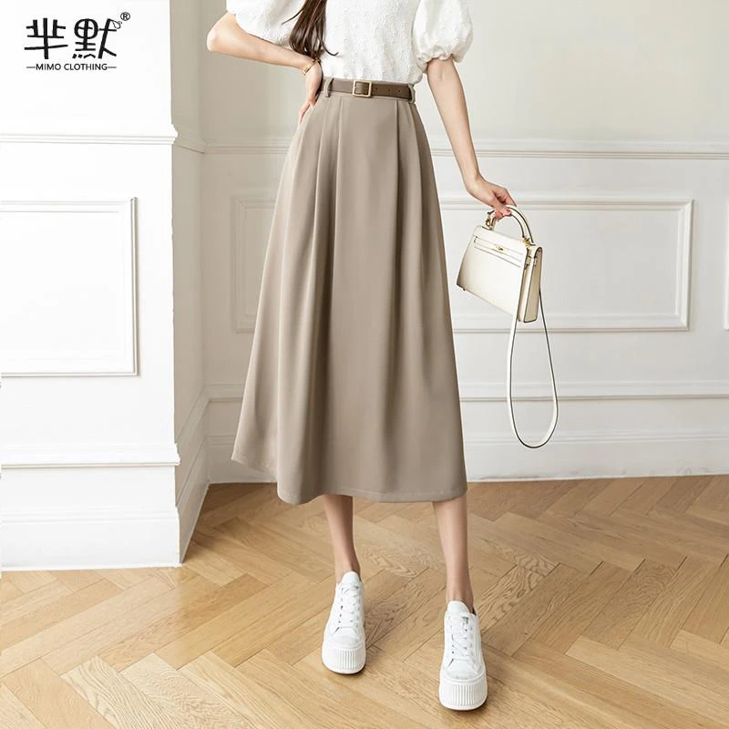 COS MOCO UR小众复古高腰显瘦西装裙2025春夏新款气质通勤半身