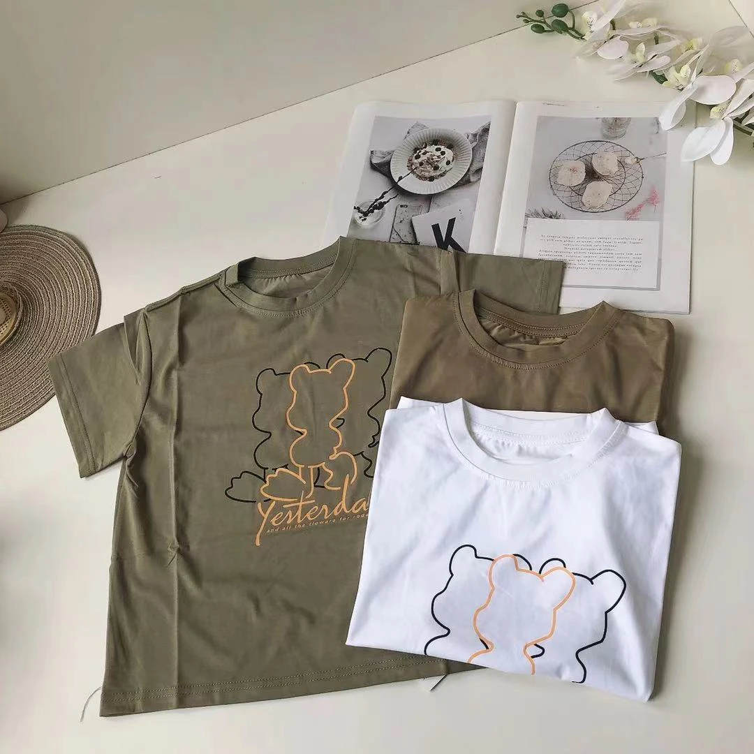 K031儿童夏季短袖T恤小熊款