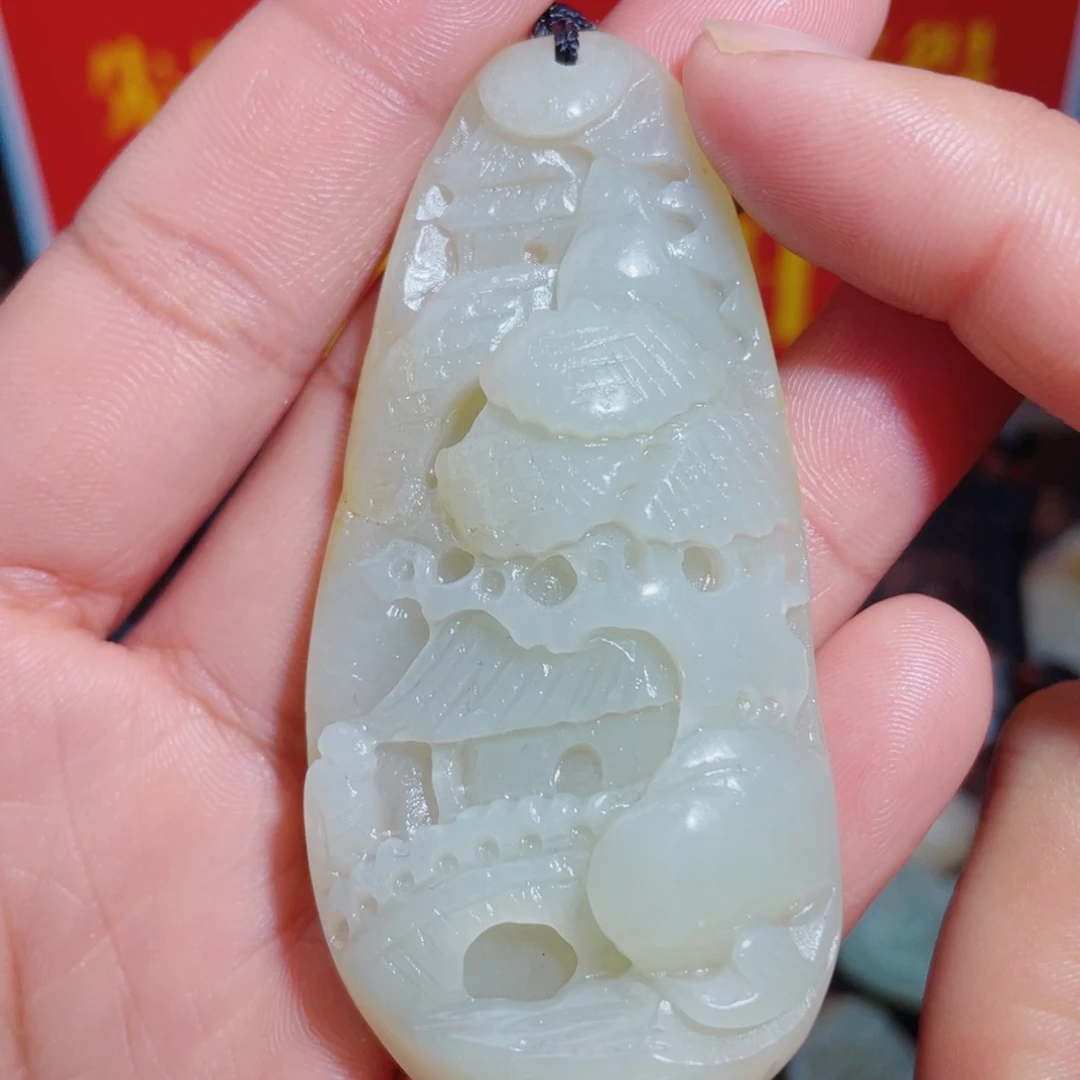 和田玉未镶嵌颈饰