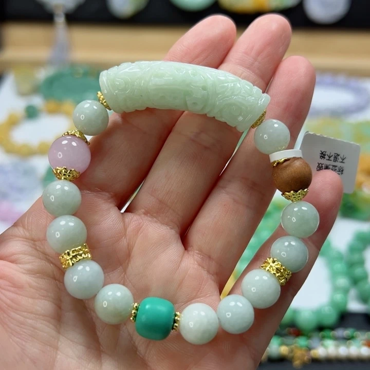 未镶嵌手链翡翠手串