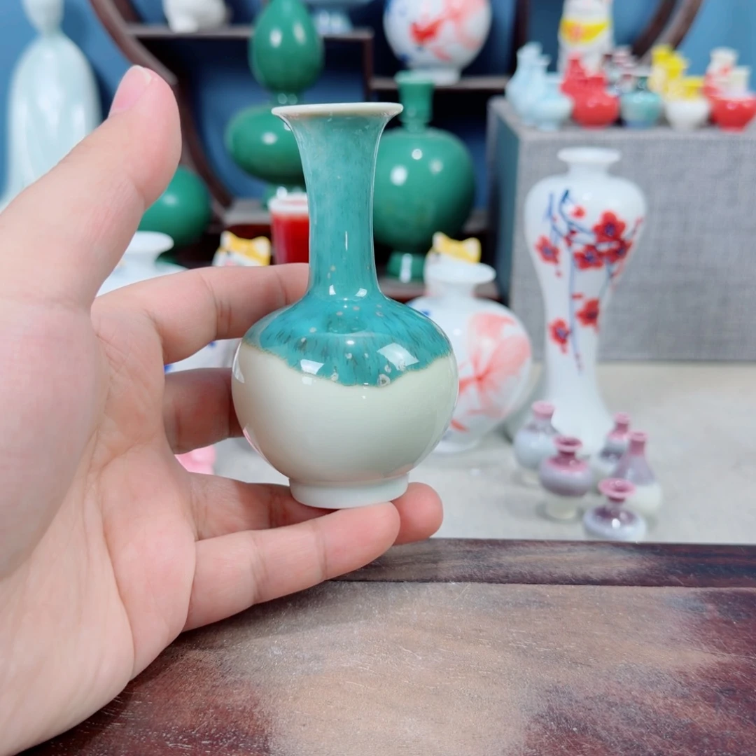 陶瓷手工小花器摆件