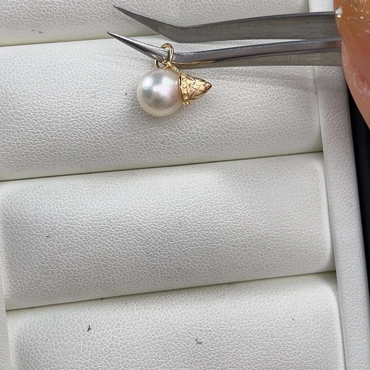吊坠(不含链)海水珍珠银S925镶嵌