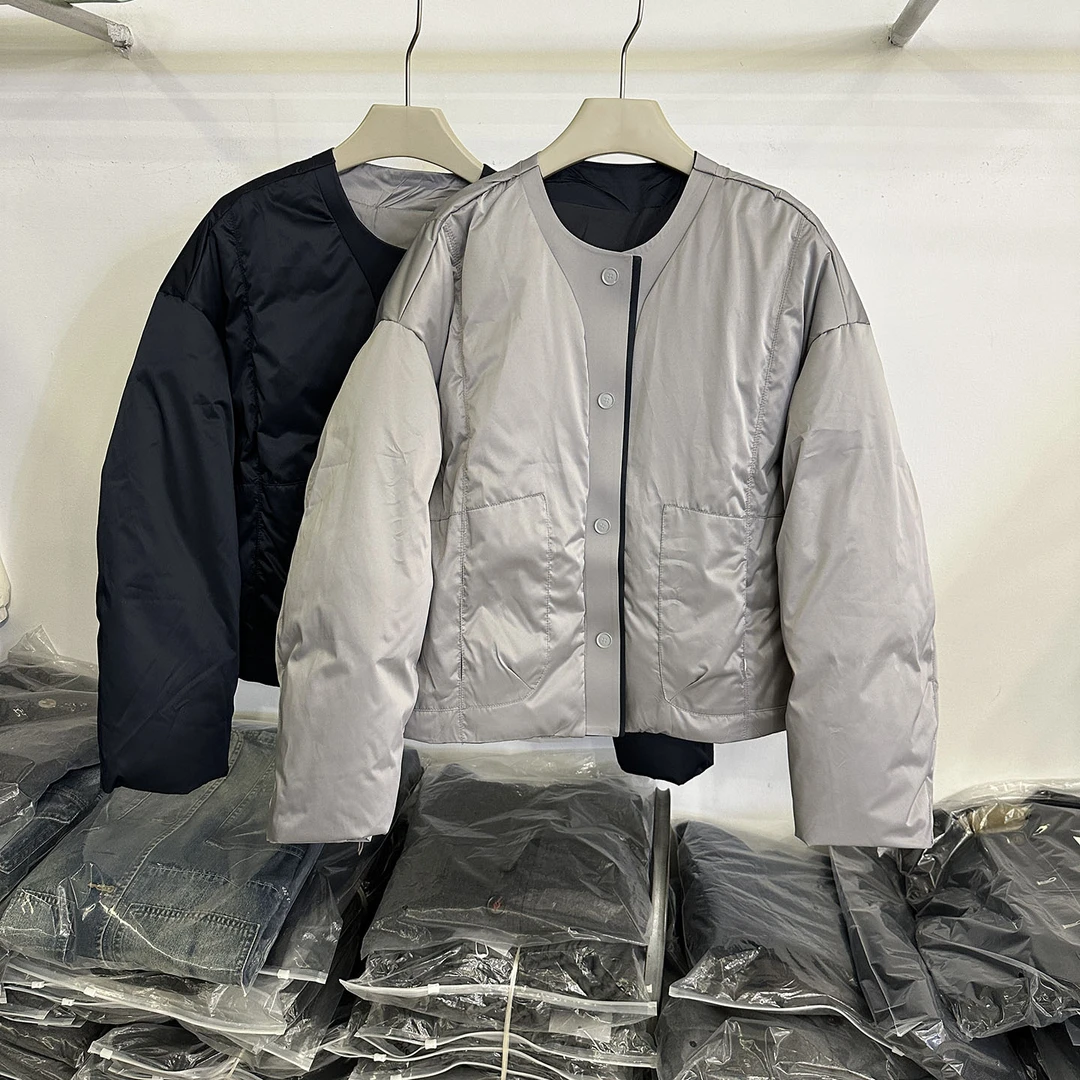 小个子羽绒服女2025冬新款韩版宽松显瘦百搭短款白鸭绒外套上衣