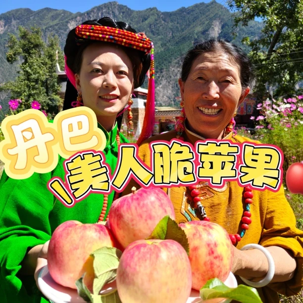 小果美人脆苹果甘孜州丹巴县独有的味道全国顺丰到家