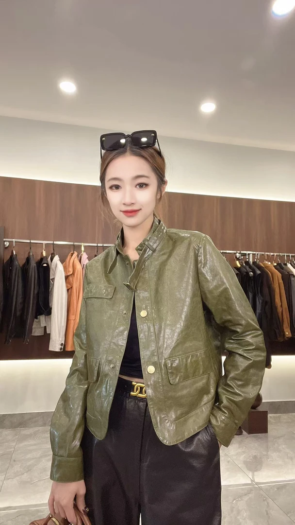 {潮野-Cyer}2025新款皮衣上新网红千金风绵羊皮-GG-9913