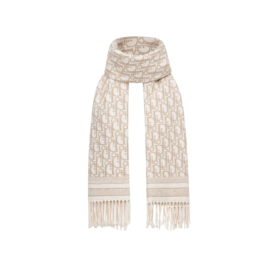 DIORA.RIM铭品圣迪奥秋冬百搭经典围巾卡其色羊毛女士披肩