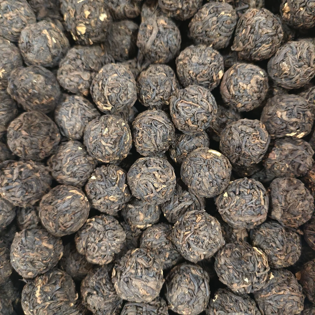 【建梅茶厂】2015年滑竹梁子熟茶8g普洱茶龙珠r