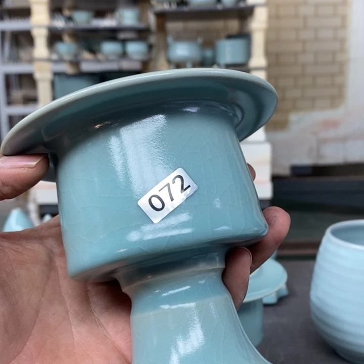 摆件善**徒抱朴汝瓷仿古微瑕