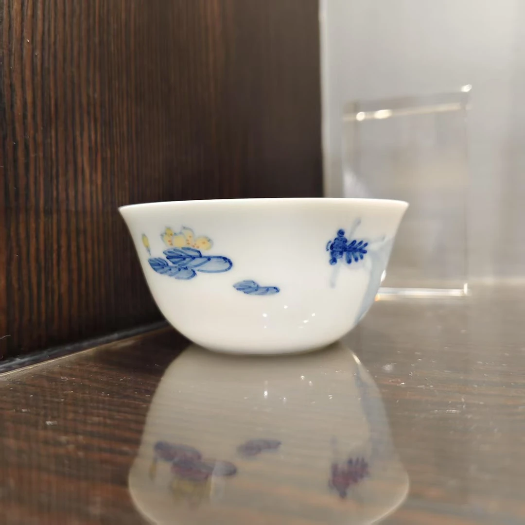 【瓷见如故】陶冶生生金鱼鸡缸杯  tyss34