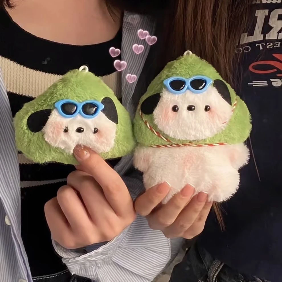 成品粽子帕恰狗录音玩偶语音娃娃钥匙扣毛绒玩具材料包公仔