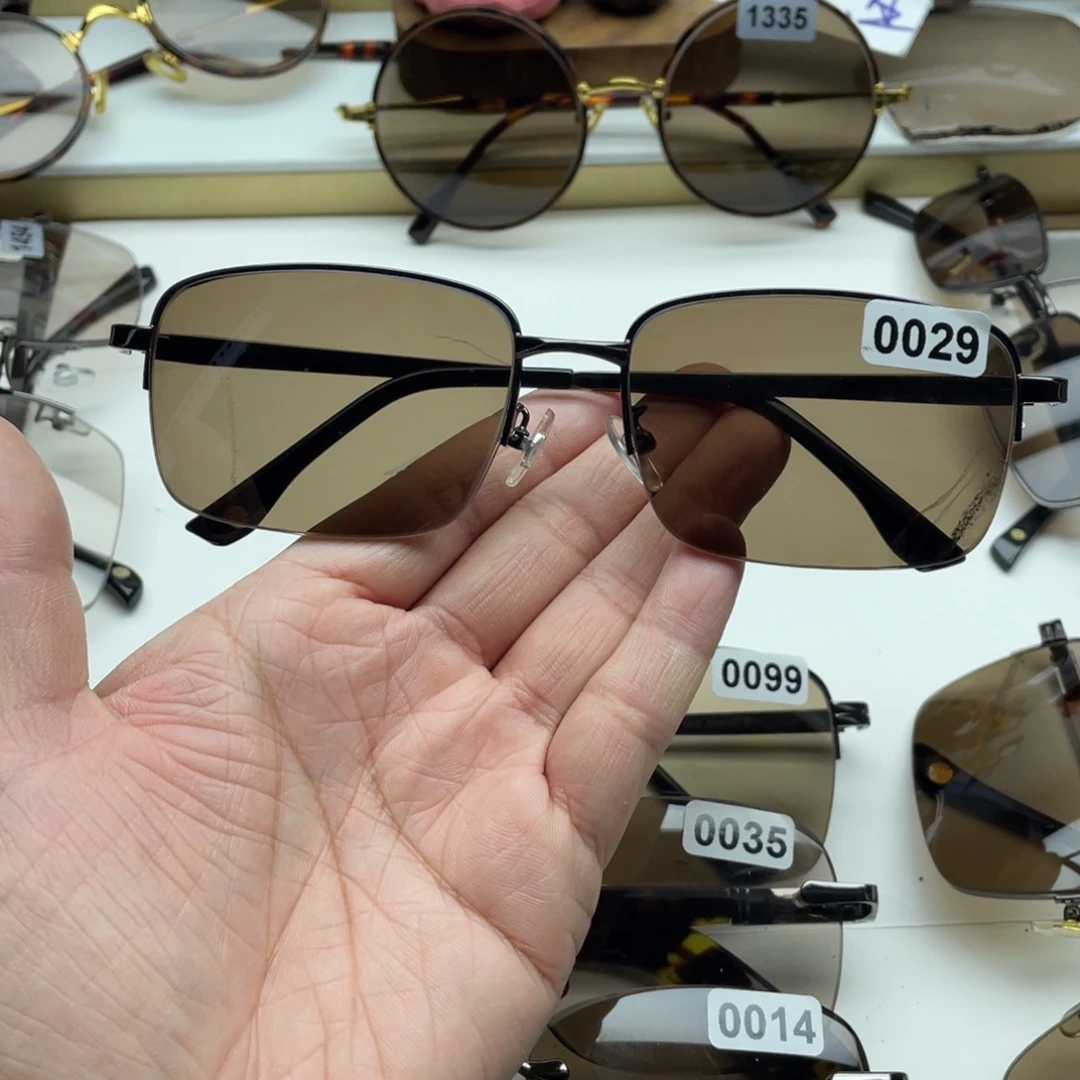 用***0茶水晶半框眼镜 0029