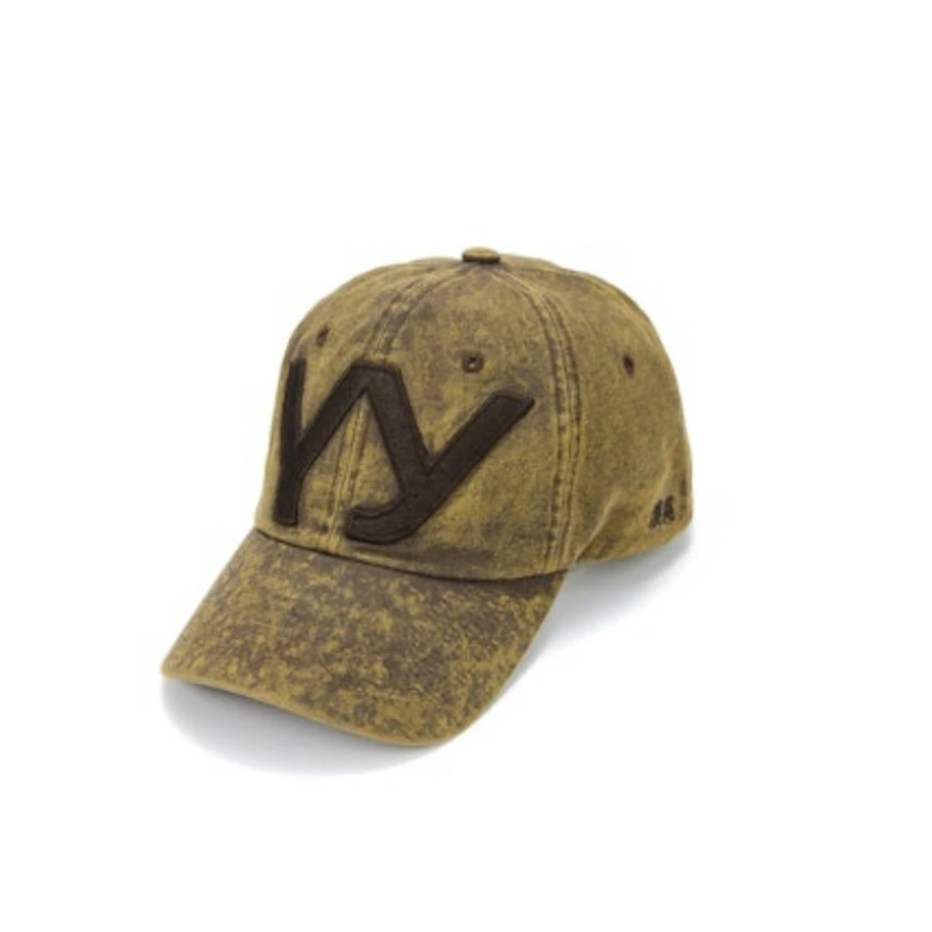 OPEN YY 25早春logo做旧鸭舌帽咖