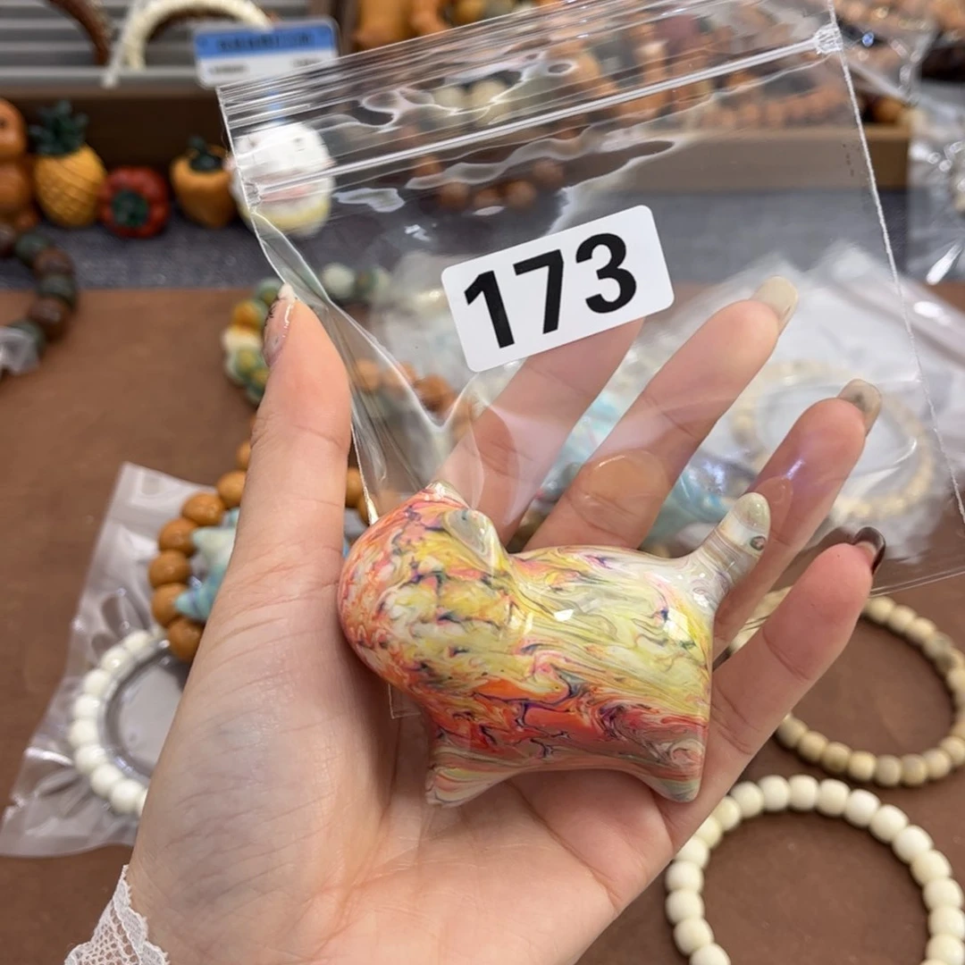 白玉菩提手串173孤品