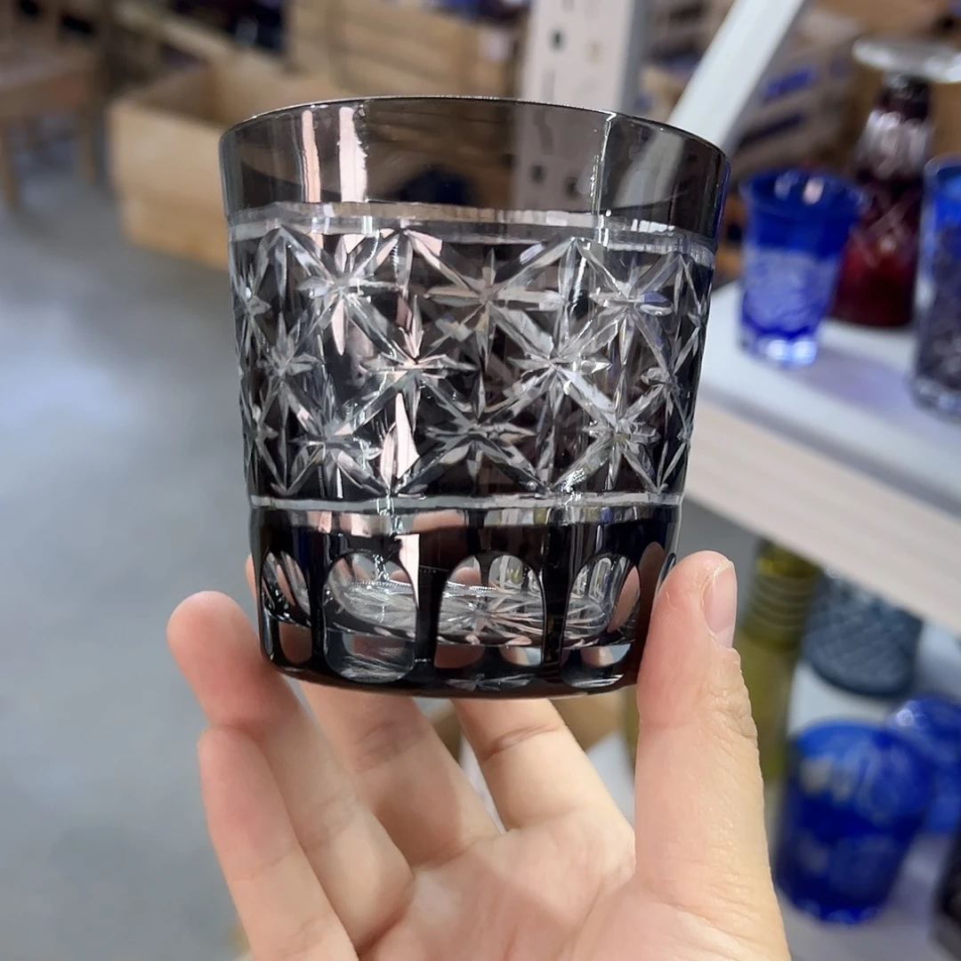 水晶玻璃平底款微瑕一个