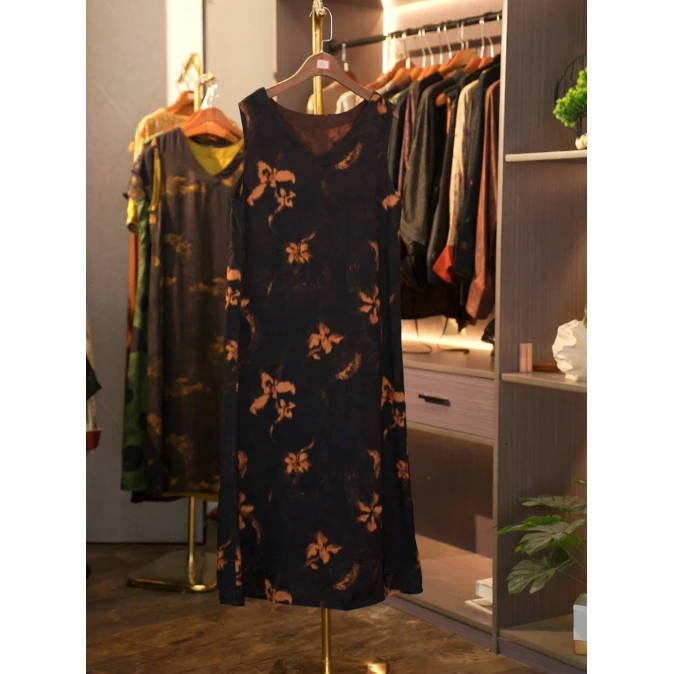 【柳黄染裙-背心裙】中国风背心裙2887