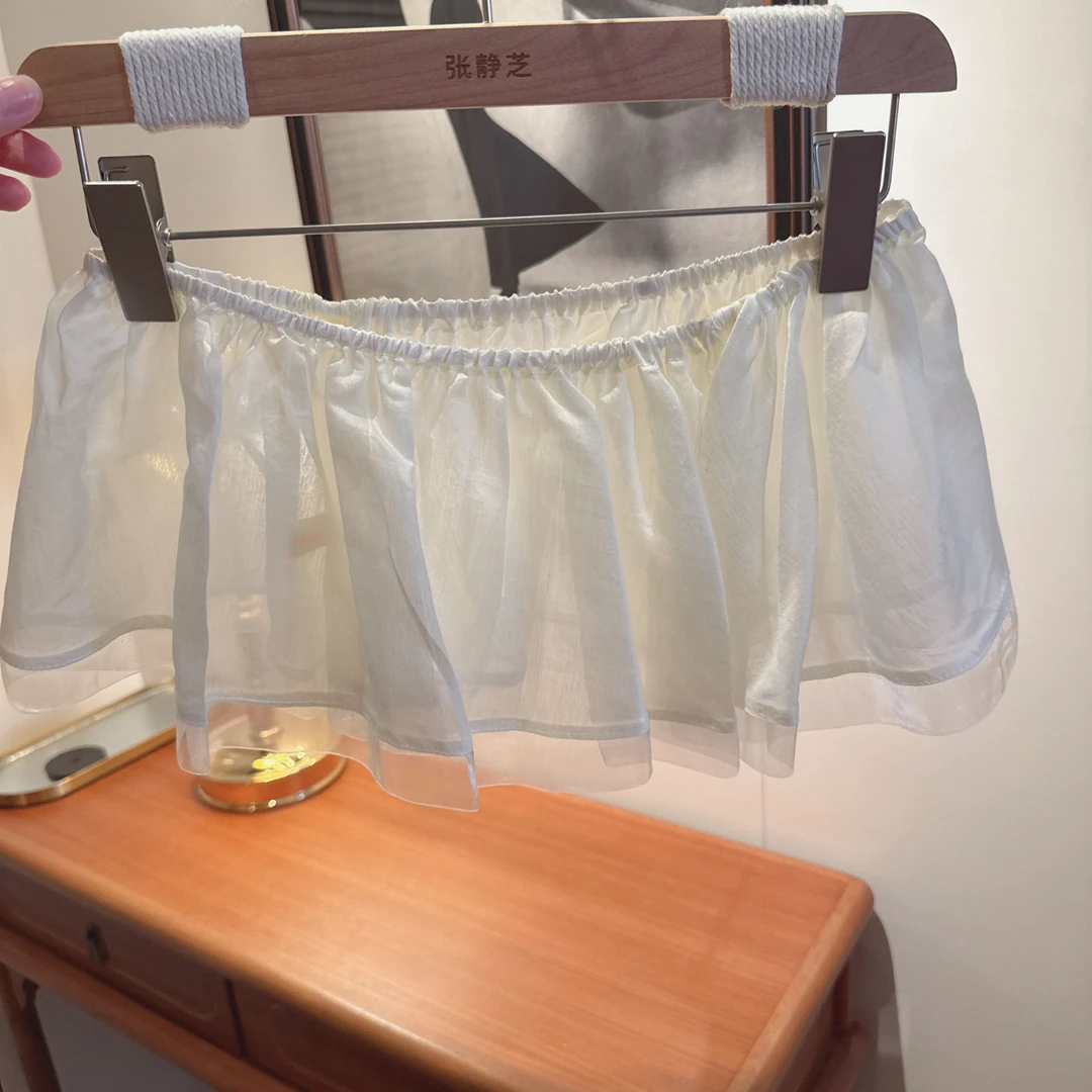 【张静芝】百搭蕾丝叠穿屁帘半身裙