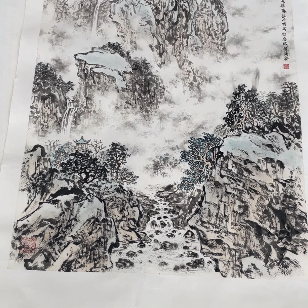 国画蒋心明老师绘画