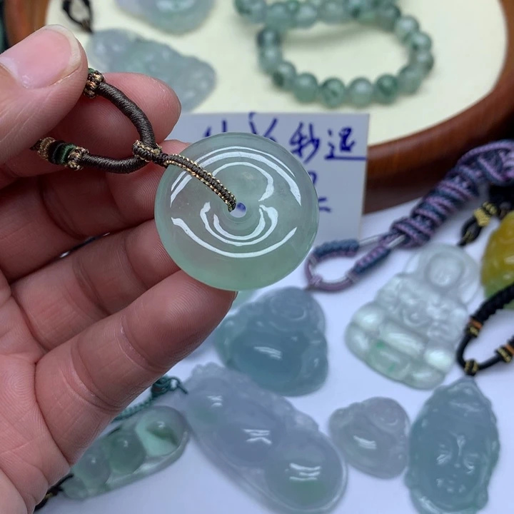 月***梢一物一图，平安扣吊坠