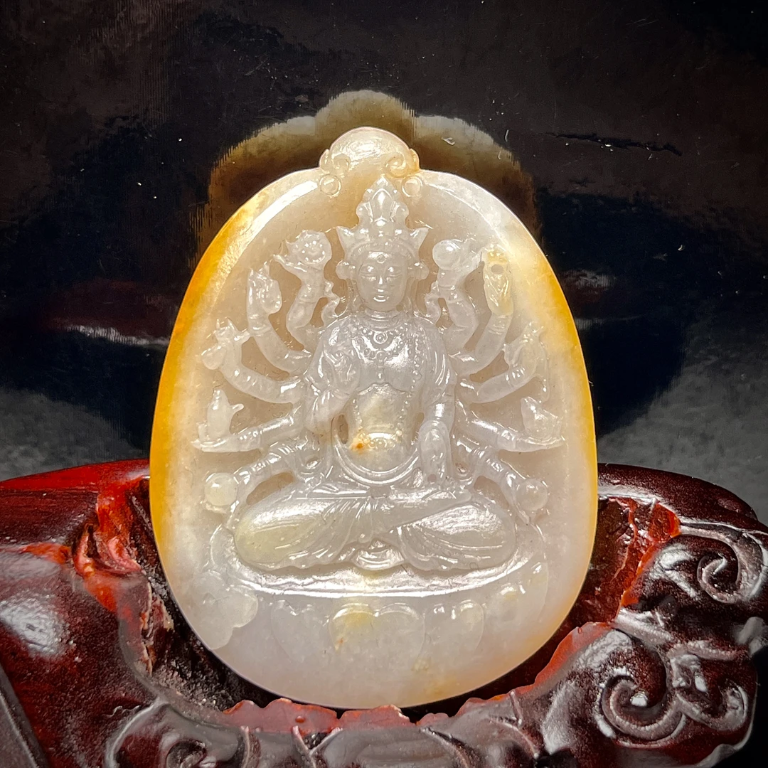 缅甸翡翠A货千手观音