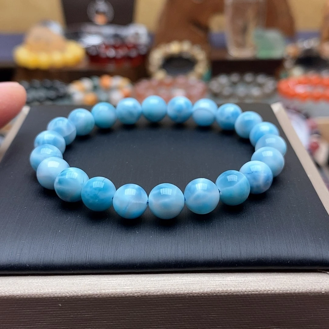 未镶嵌针钠钙石（海纹石）手链