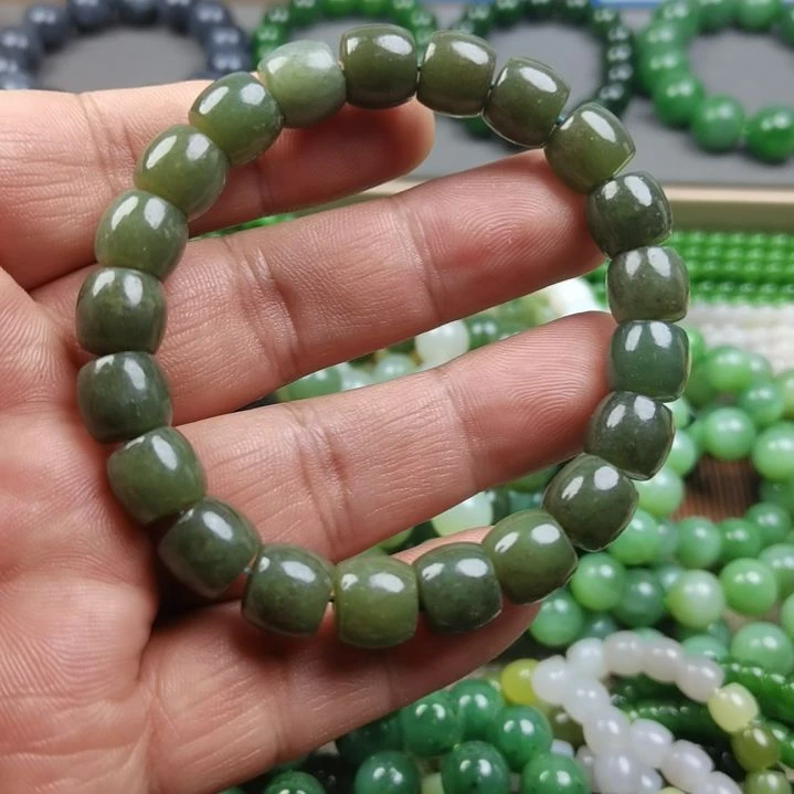 和田玉未镶嵌手链