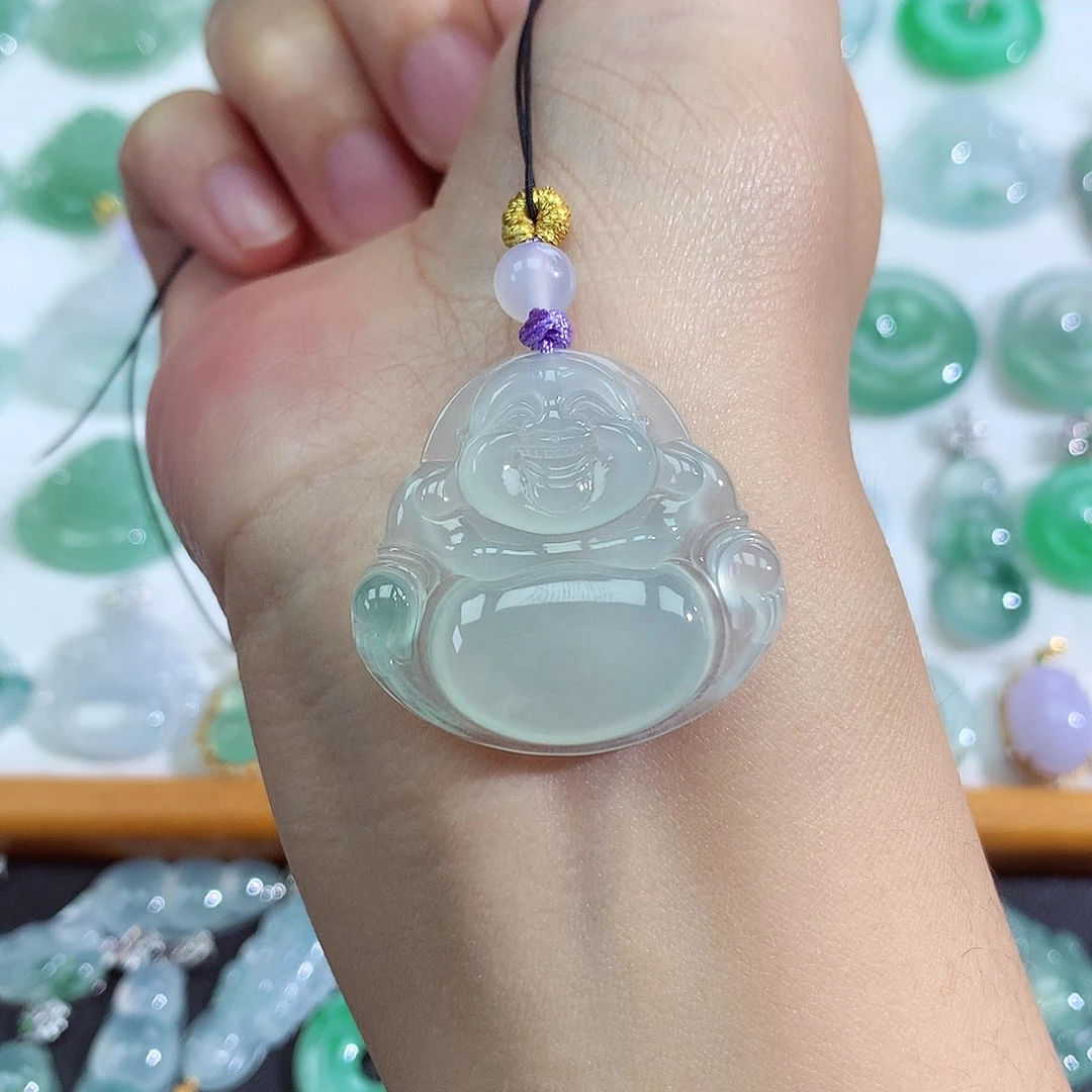 颈饰未镶嵌翡翠佛公