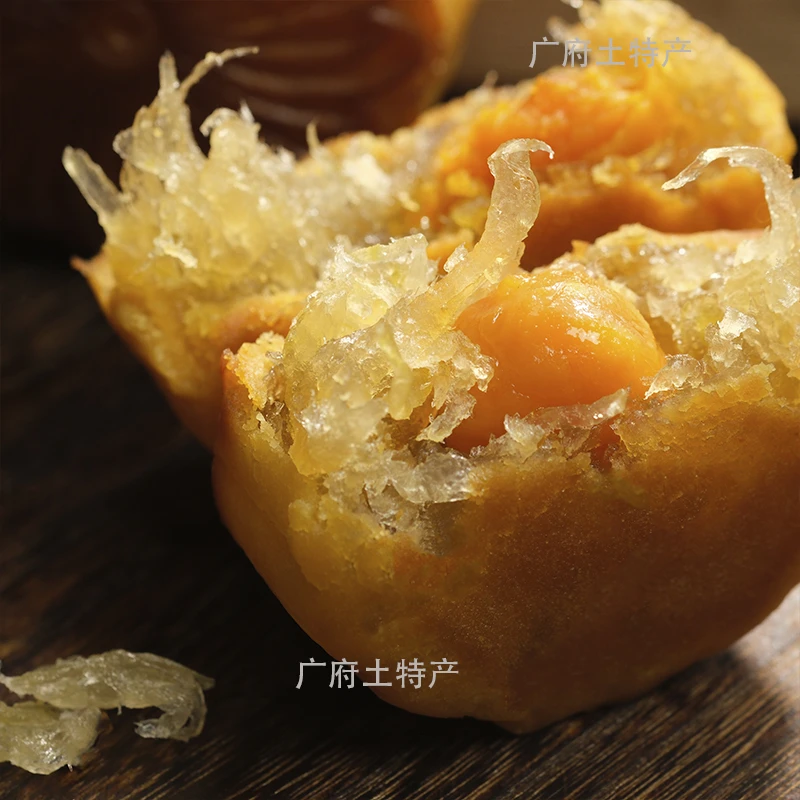 [冬翅单黄月饼]广式传统手工中秋冬蓉月饼蛋黄水果冬翅蓉月饼送礼