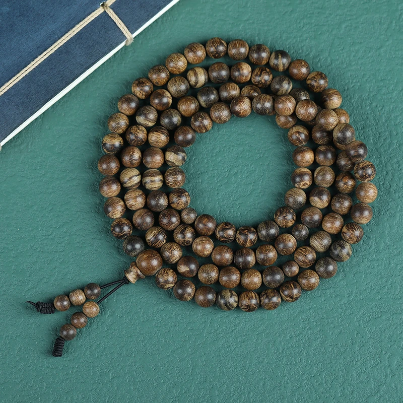 汇安沉水回流惠安沉香42克8mm手串多圈 花香果香蜜韵 正区天然