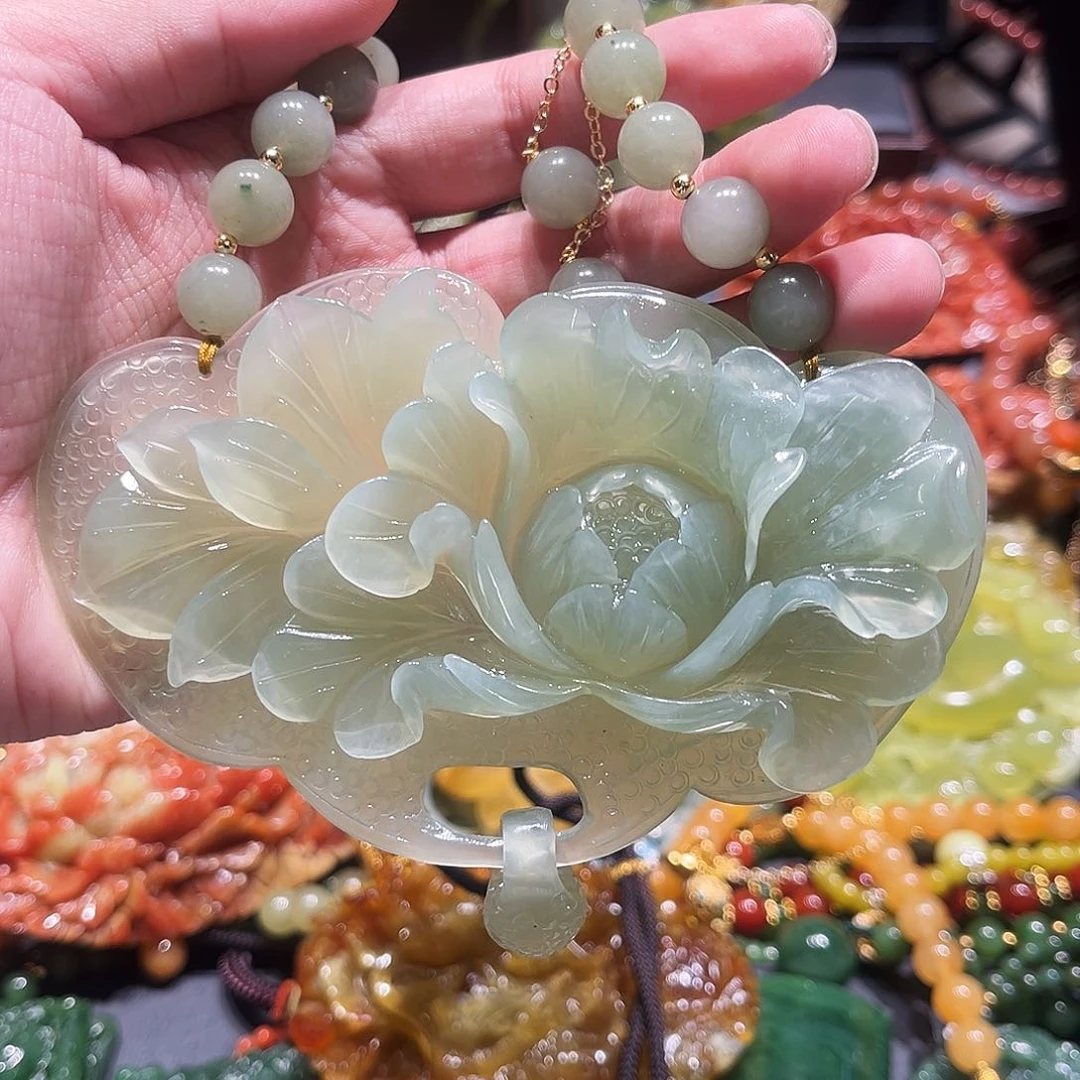 未镶嵌岫玉毛衣链