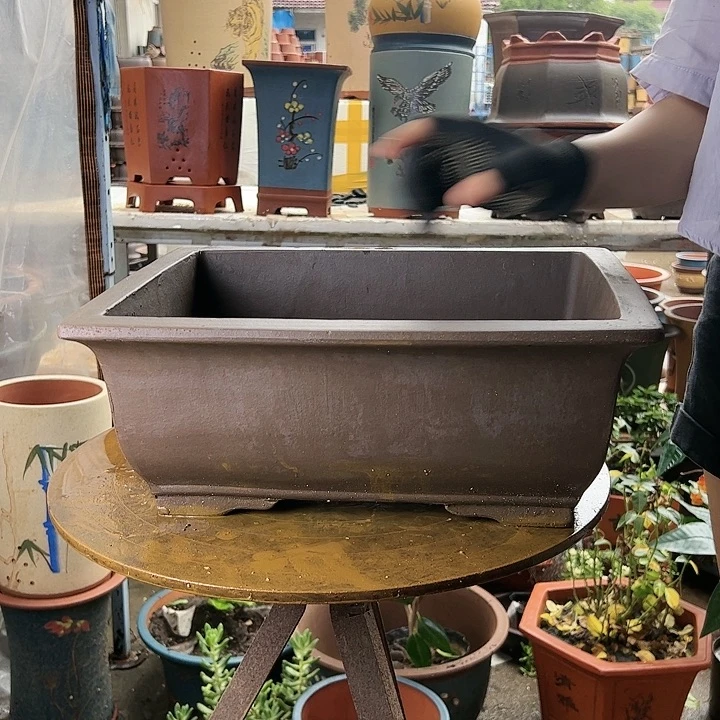 宜兴紫砂40素面马槽