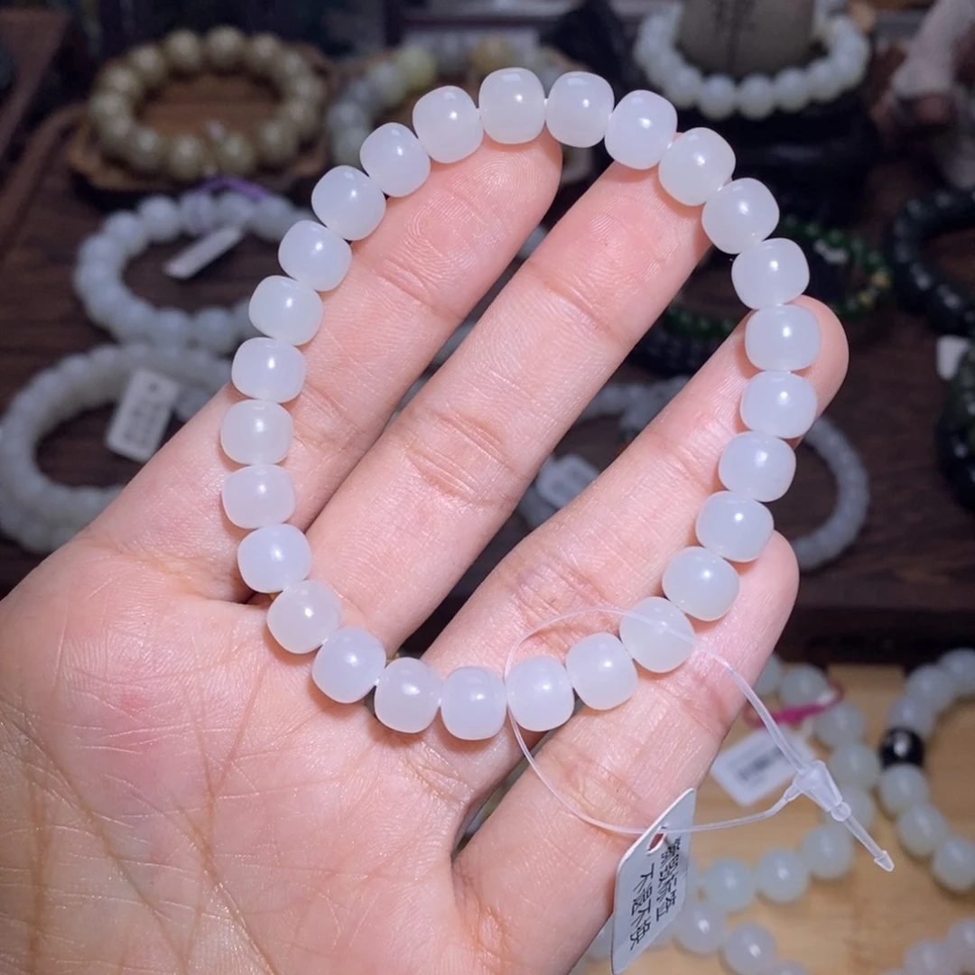 和田玉未镶嵌珠宝奇石冰**心8m老型