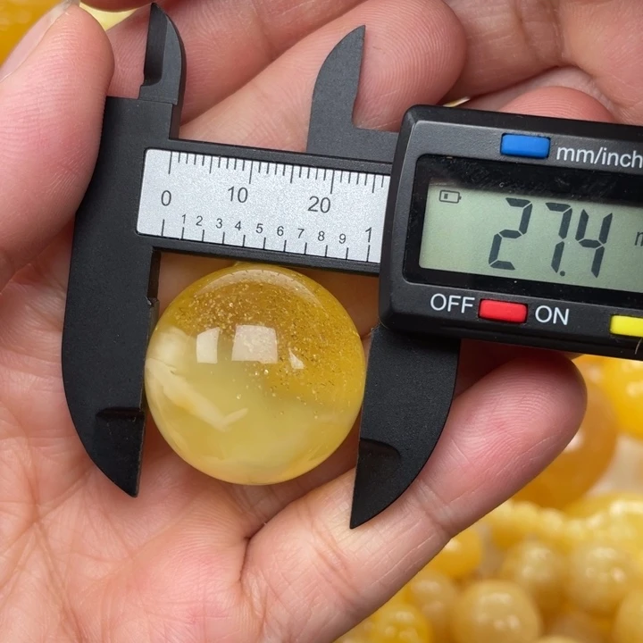 裸石蜜蜡未镶嵌蜜蜡圆珠