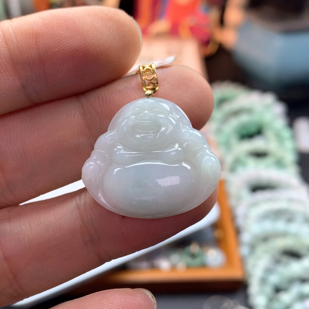 颈饰银S925镶嵌翡翠