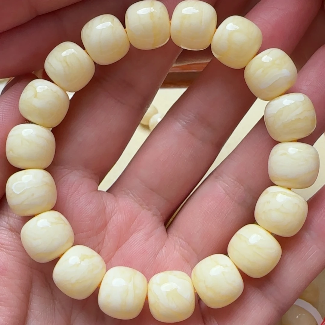 琥珀手链未镶嵌12m同料焦皮老型