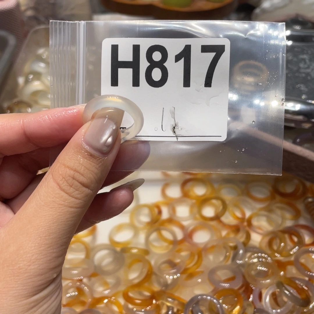 玛瑙/玉髓未镶嵌戒指817