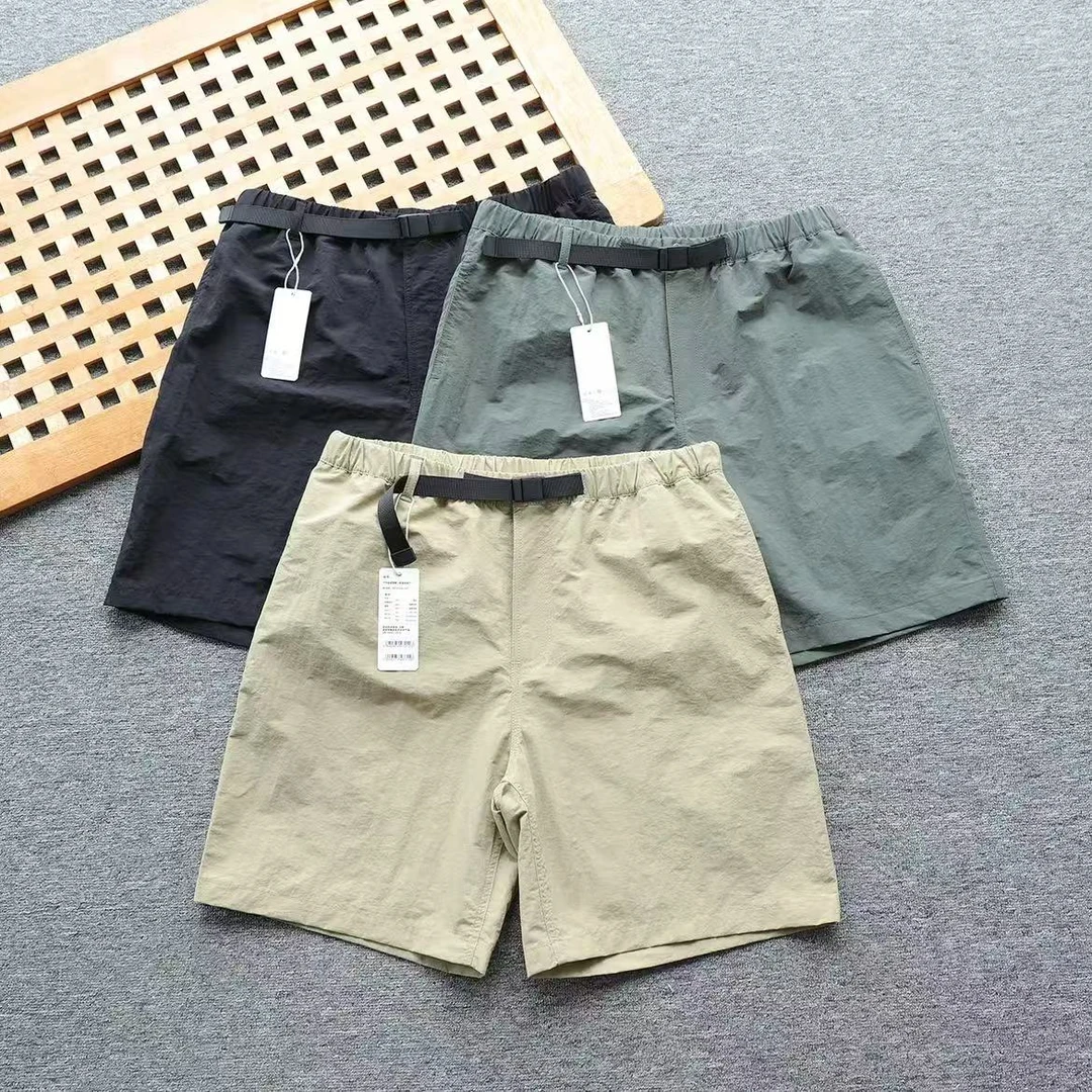 梭织尼龙 夏季情侣款透气舒适机能户外日常休闲五分短裤-zj01b